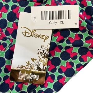 LuLaRoe Women’s Carly Disney Minnie Mouse Dress. Green Size XL